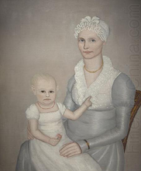 Ammi Phillips Mrs. Wilbur Sherman and daughter Sarah china oil painting image